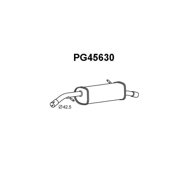 Silencieux arrière VENEPORTE