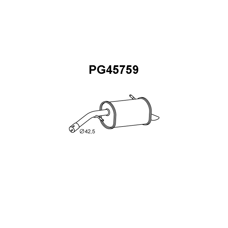 Silencieux arrière VENEPORTE