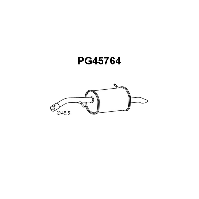 Silencieux arrière VENEPORTE