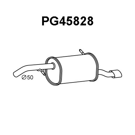 Silencieux arrière VENEPORTE