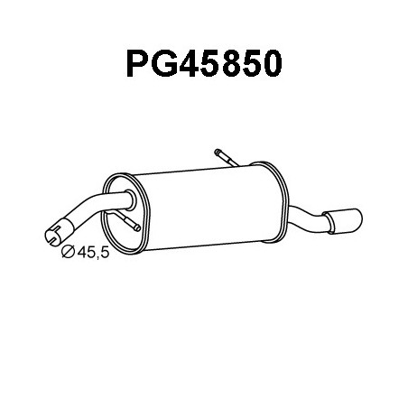 Silencieux arrière VENEPORTE