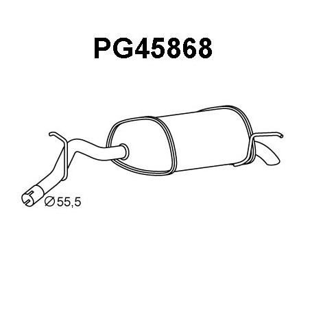 Silencieux arrière VENEPORTE