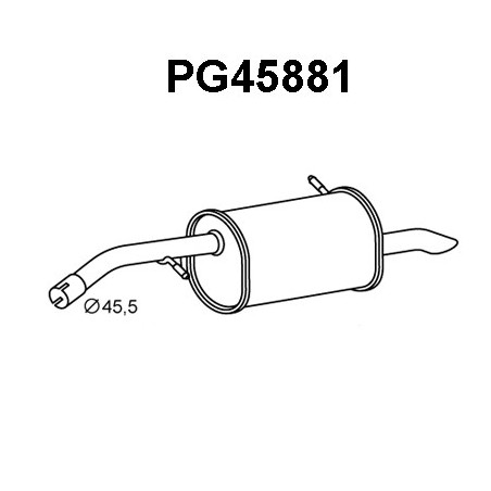Silencieux arrière VENEPORTE
