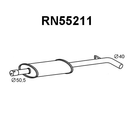 Silencieux avant VENEPORTE