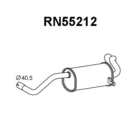 Silencieux arrière VENEPORTE