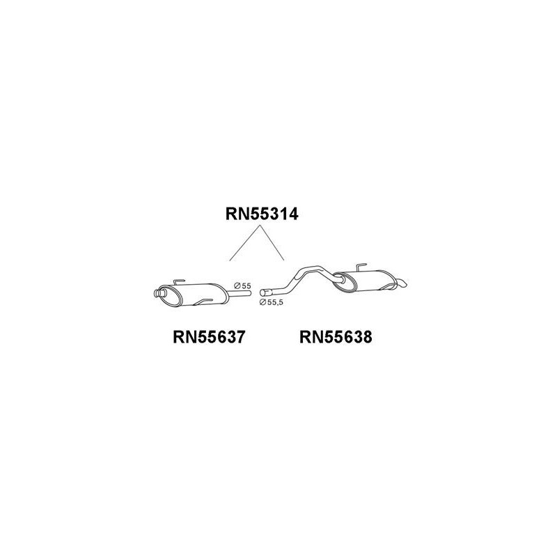 Silencieux arrière VENEPORTE