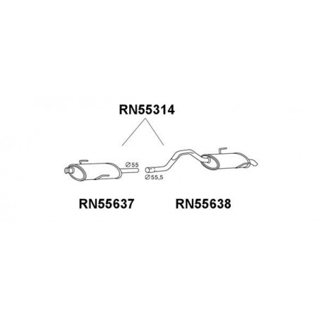 Silencieux arrière VENEPORTE