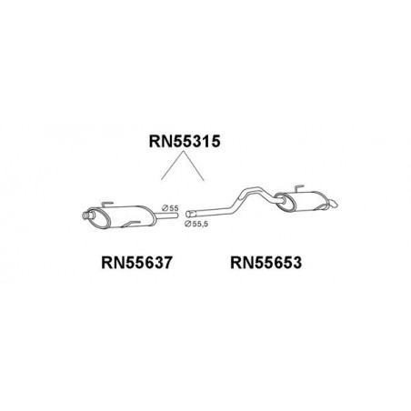 Silencieux arrière VENEPORTE