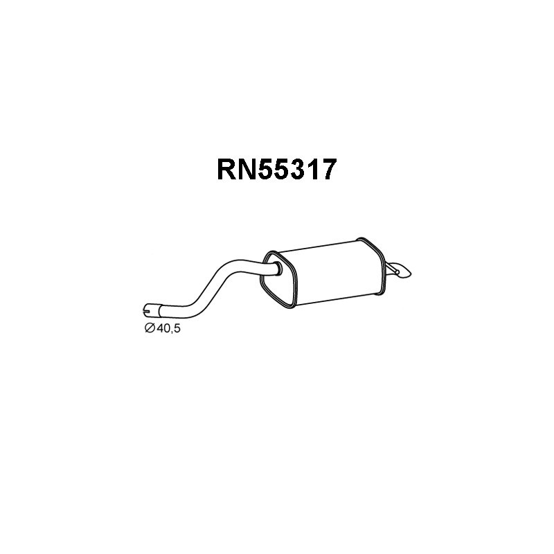 Silencieux arrière VENEPORTE