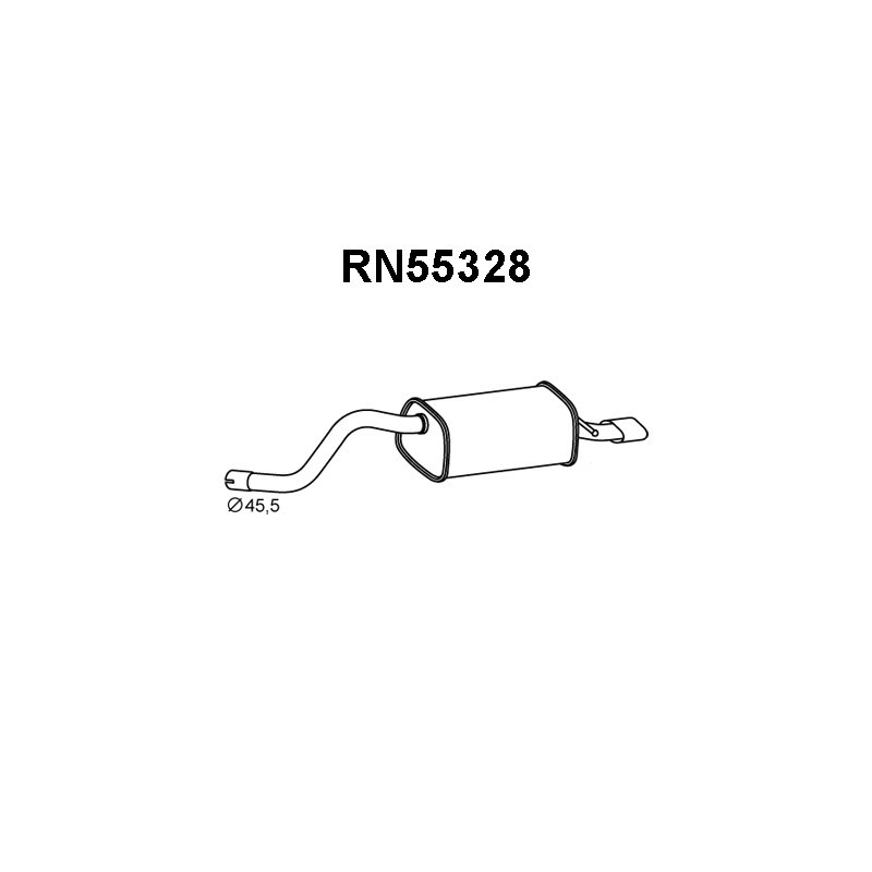 Silencieux arrière VENEPORTE