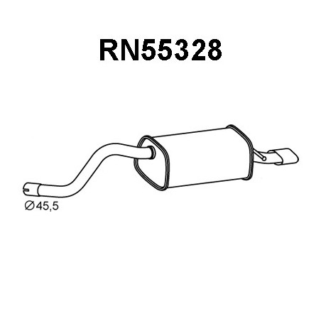 Silencieux arrière VENEPORTE