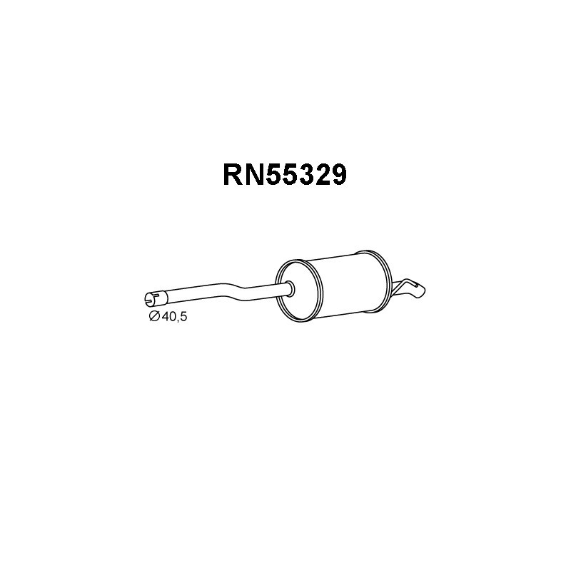 Silencieux arrière VENEPORTE