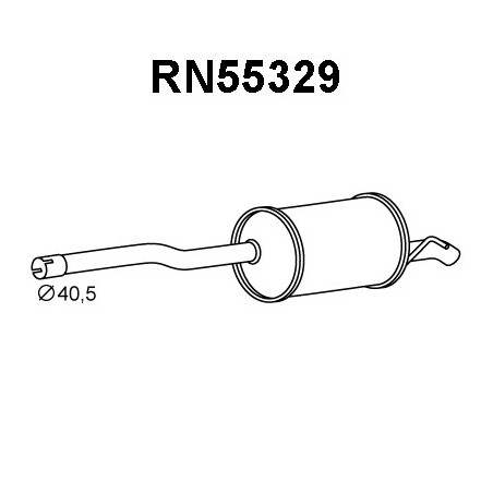 Silencieux arrière VENEPORTE