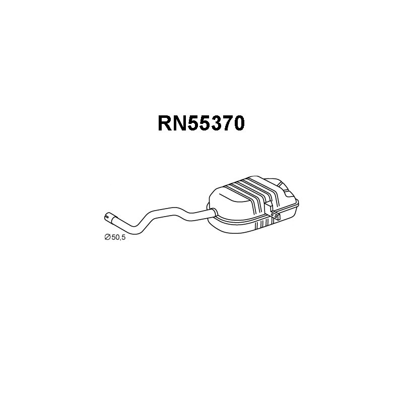 Silencieux arrière VENEPORTE