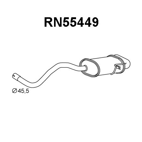 Silencieux arrière VENEPORTE