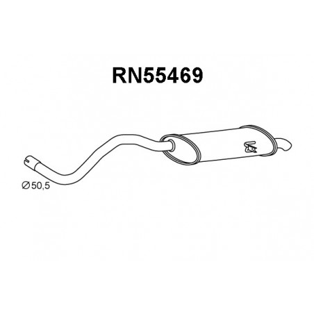Silencieux arrière VENEPORTE