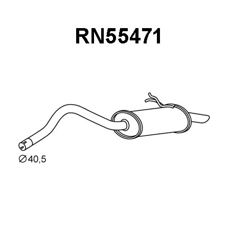 Silencieux arrière VENEPORTE