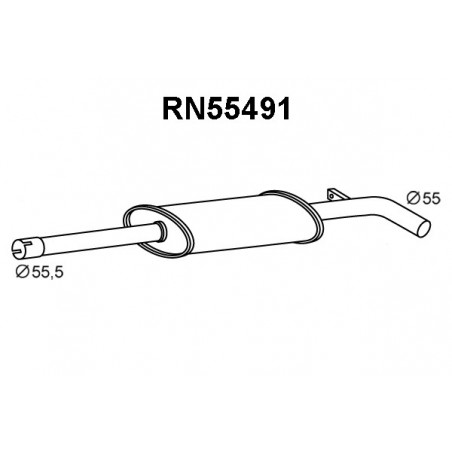 Silencieux avant VENEPORTE