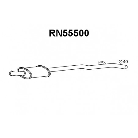 Silencieux avant VENEPORTE