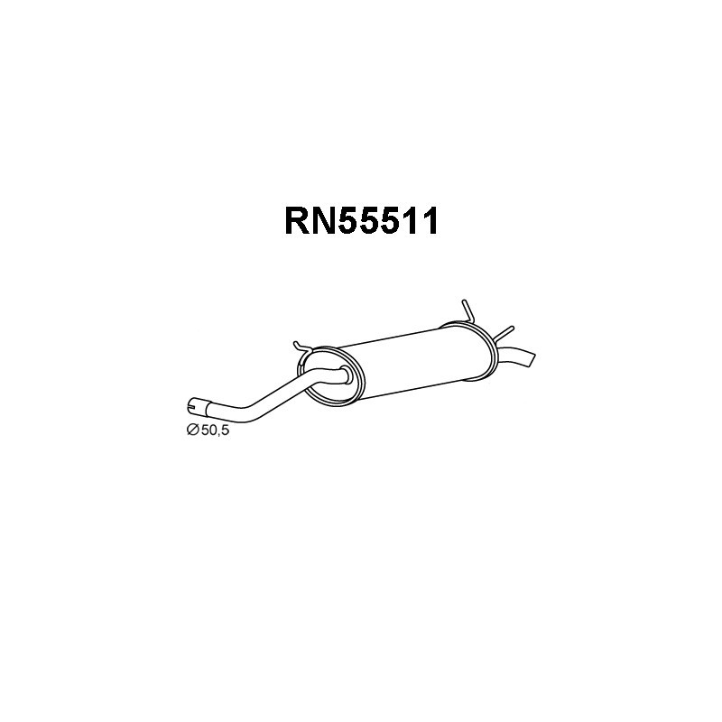 Silencieux arrière VENEPORTE