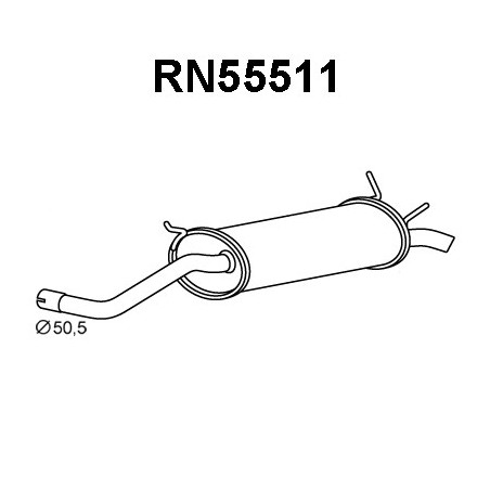 Silencieux arrière VENEPORTE