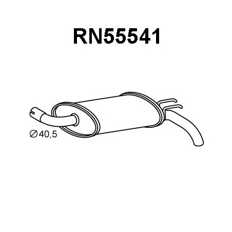 Silencieux arrière VENEPORTE
