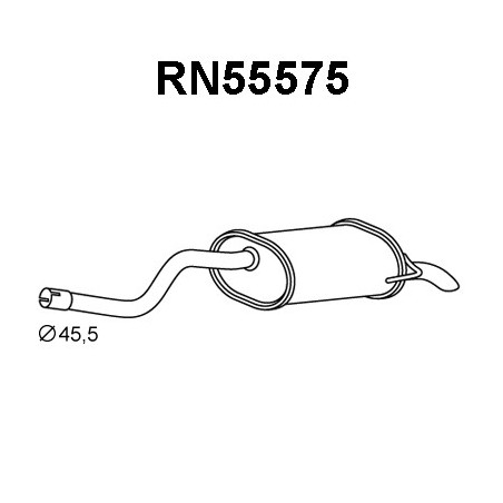 Silencieux arrière VENEPORTE