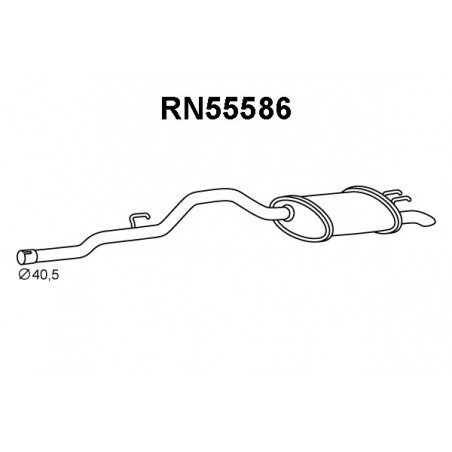 Silencieux arrière VENEPORTE