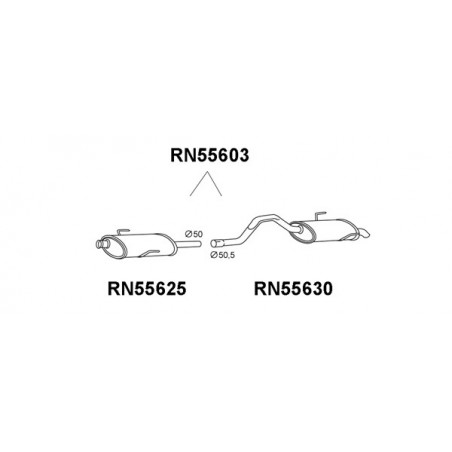Silencieux arrière VENEPORTE