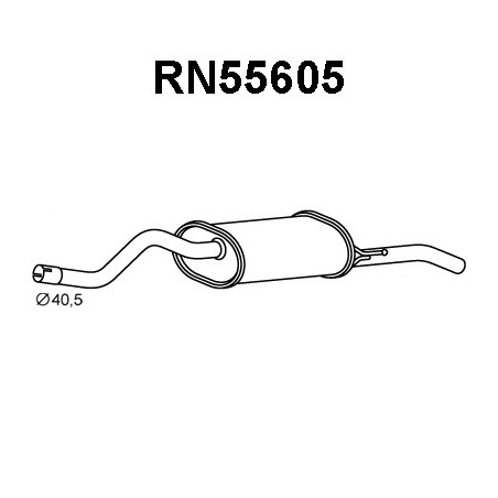 Silencieux arrière VENEPORTE
