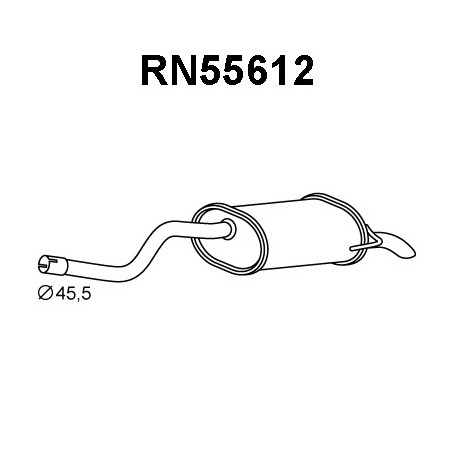 Silencieux arrière VENEPORTE
