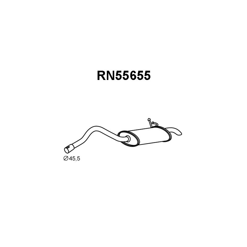 Silencieux arrière VENEPORTE