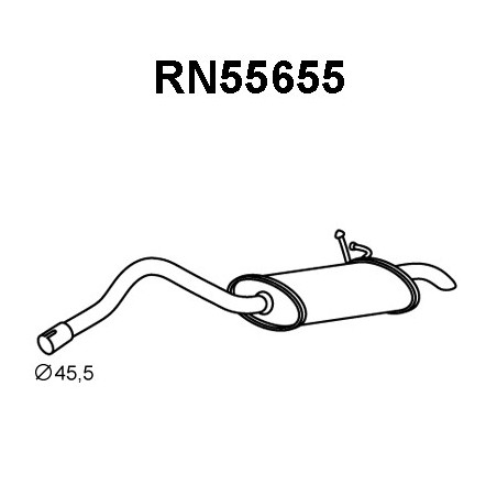 Silencieux arrière VENEPORTE