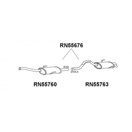 Silencieux arrière VENEPORTE