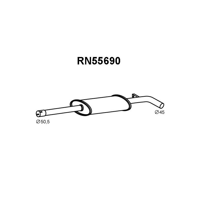 Silencieux intermédiaire VENEPORTE
