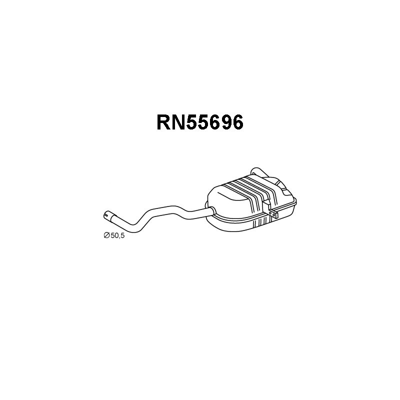 Silencieux arrière VENEPORTE