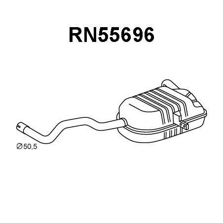 Silencieux arrière VENEPORTE