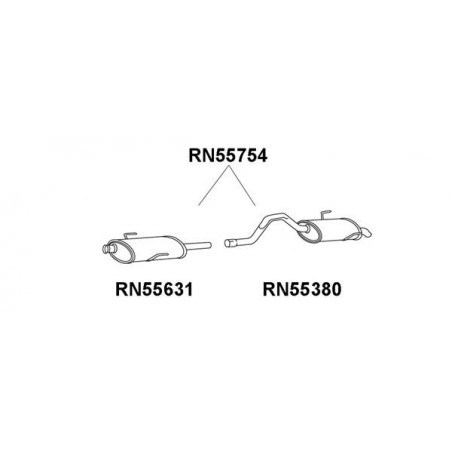 Silencieux arrière VENEPORTE