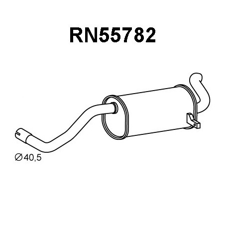 Silencieux arrière VENEPORTE
