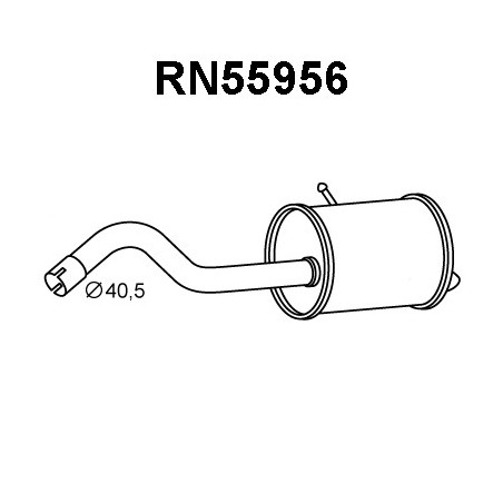 Silencieux arrière VENEPORTE