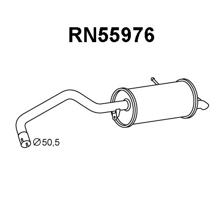 Silencieux arrière VENEPORTE