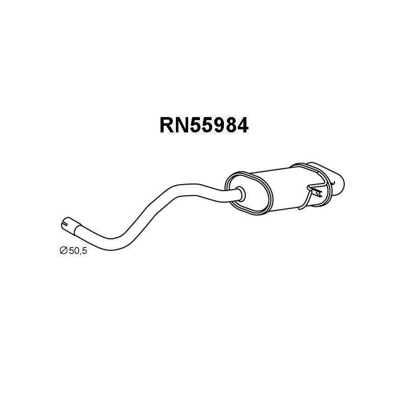 Silencieux arrière VENEPORTE