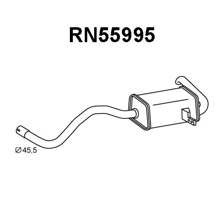 Silencieux arrière VENEPORTE
