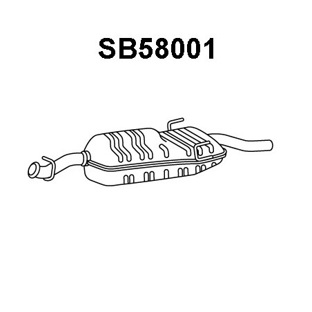 Silencieux arrière VENEPORTE