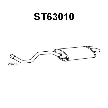 Silencieux arrière VENEPORTE