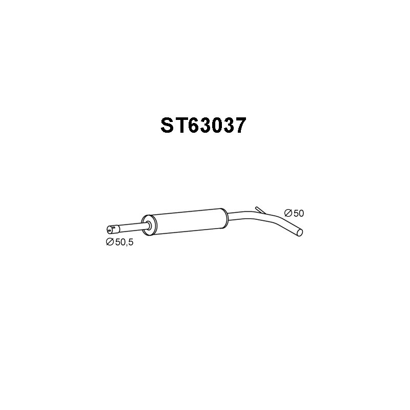 Silencieux intermédiaire VENEPORTE