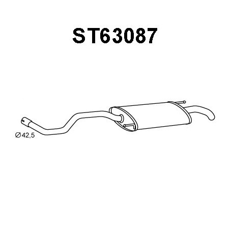 Silencieux arrière VENEPORTE