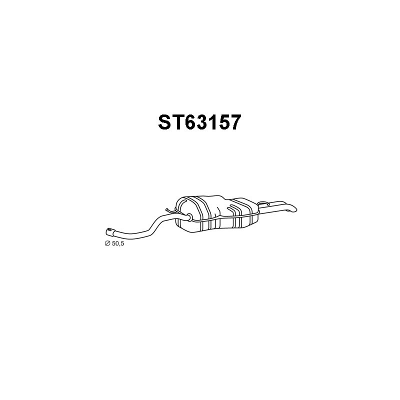 Silencieux arrière VENEPORTE