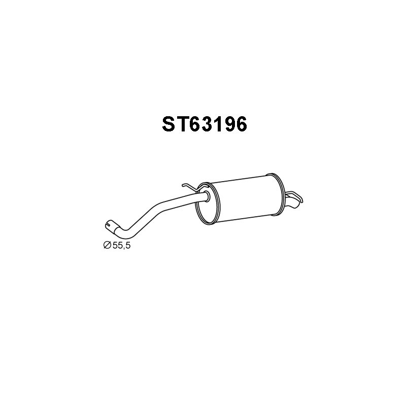 Silencieux arrière VENEPORTE