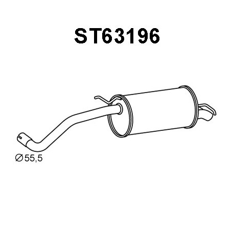 Silencieux arrière VENEPORTE